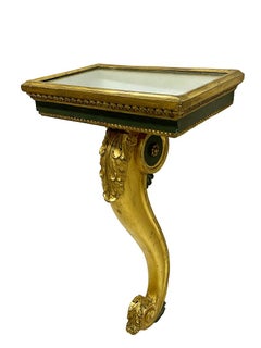 Italian console tables on a cabriole leg, ca 1800