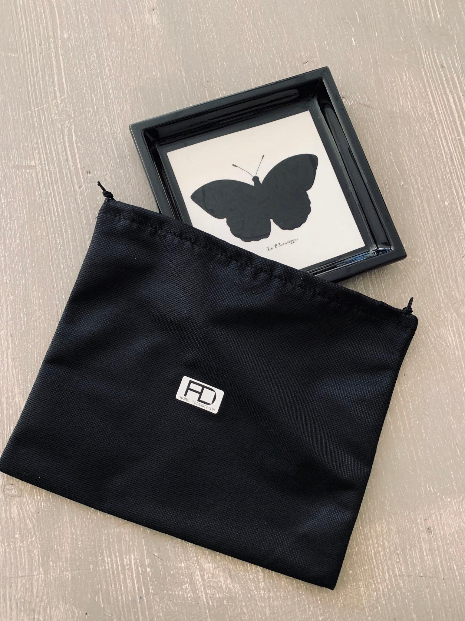Bandeja de bolsillo de resina de mariposa de la colección italiana contemporánea 