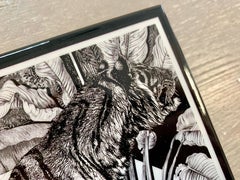 Italian Contemporary "Black and Wild" Collection Tiger Wood Box