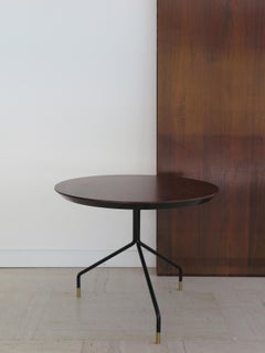 Table basse ronde contemporaine italienne en marbre noir New Design Capperidicasa