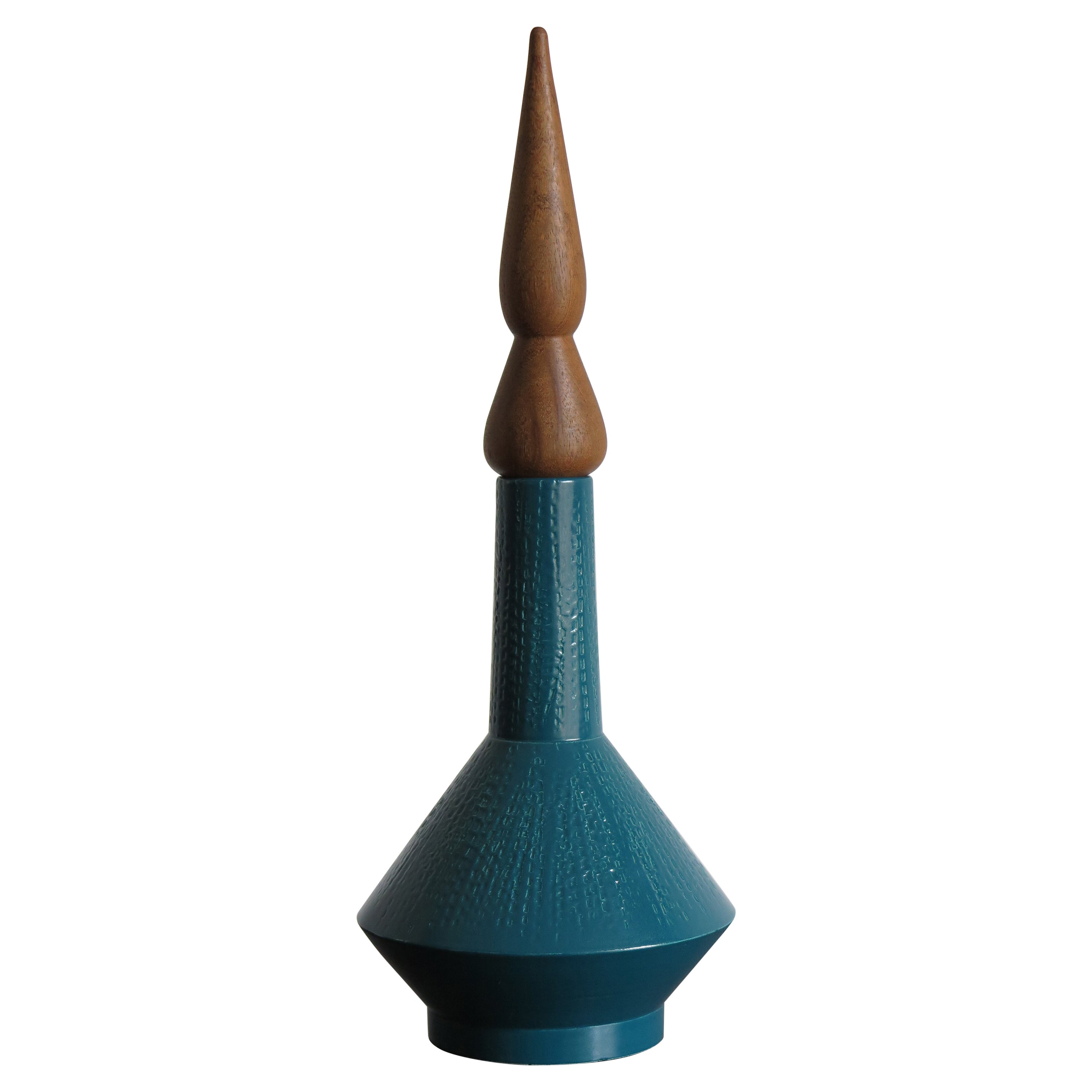Italian Contemporary Ceramic Green Vase Designed by Capperidicasa