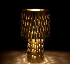 Italien Ghidini 1961, Tischlampe aus Messing, entworfen von Campana Brothers