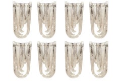 Mid-Century Modern Murano Glass Wall Sconce, Tiered Design, Italy