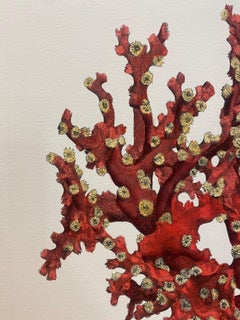 Stampa italiana contemporanea dipinta a mano "Corallium Rubrum", 1 di 2