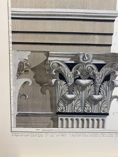 Italian Contemporary Hand Painted Print Pantheon Architectural Drawing 2 of 4