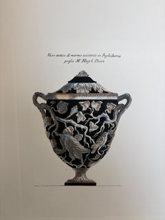 Italian Contemporary HandColored Black Antique Vase Big Composition Print 4 of 4