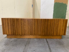 Italian Contemporary Mid-Century Style Geometric Wood Sideboard