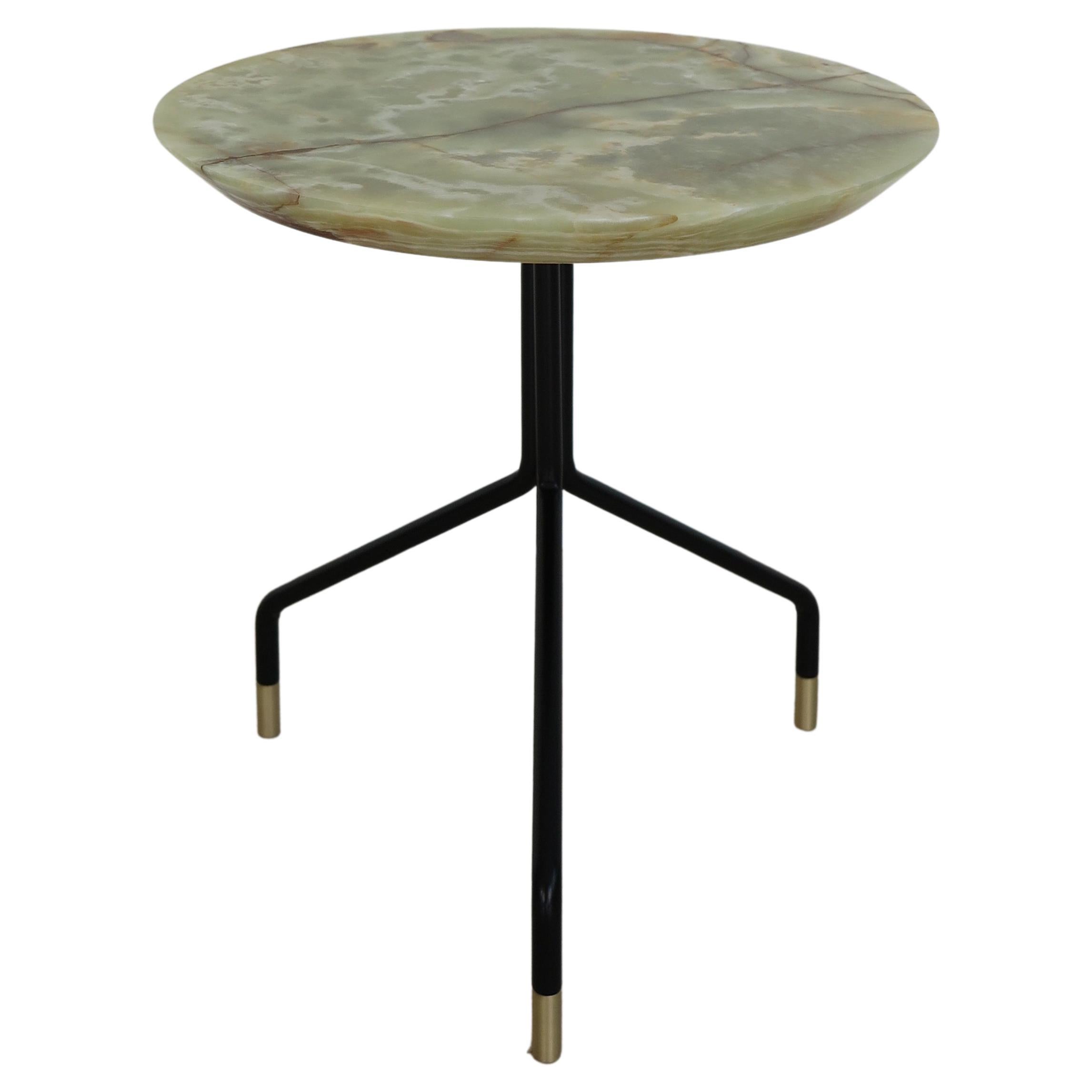 Table basse ronde contemporaine en marbre onyx New Desig Capperidicasa