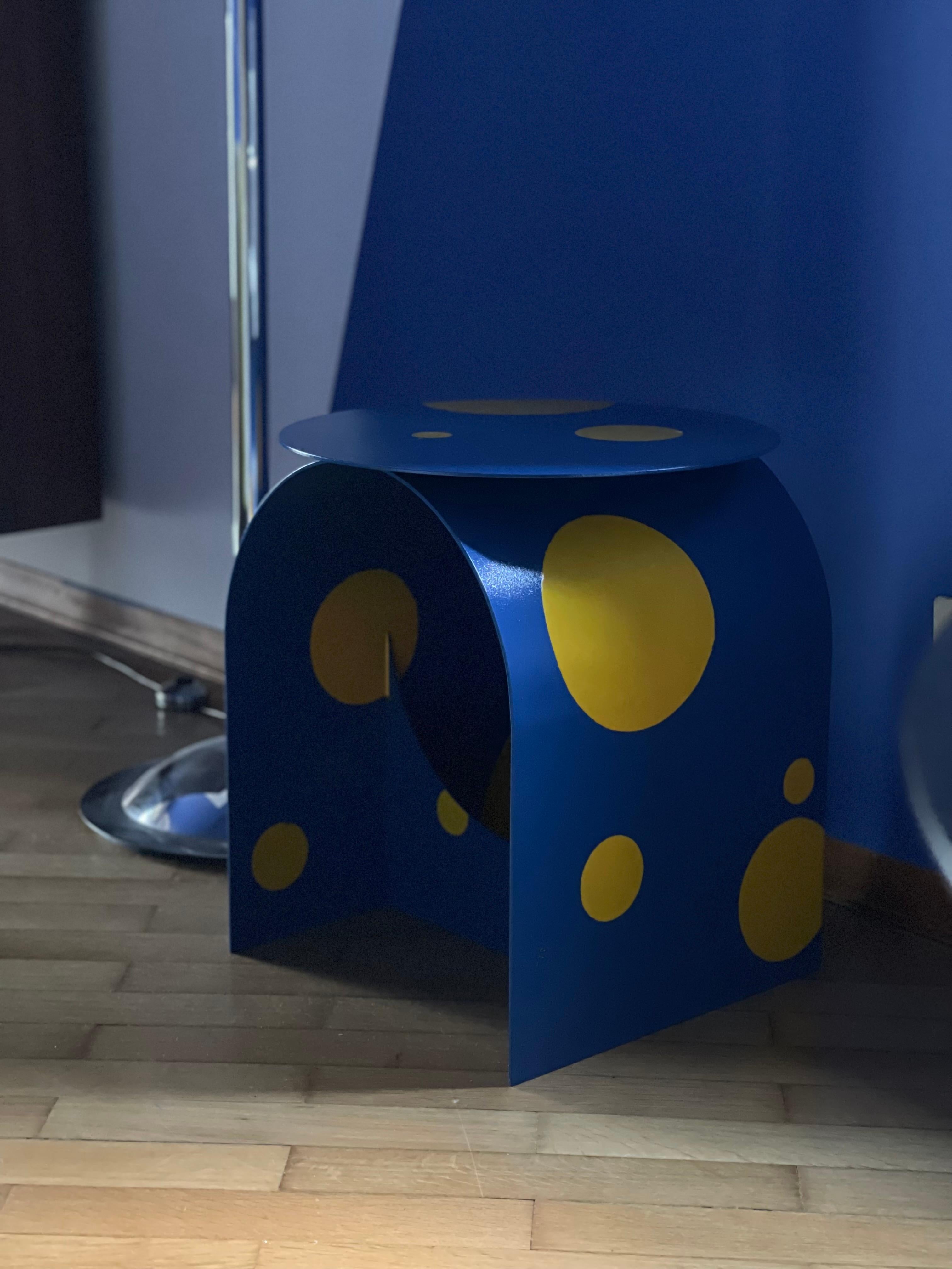 Italian Contemporary Palladium Zero Side Table by Spinzi, Limited Summer Edition For Sale 4