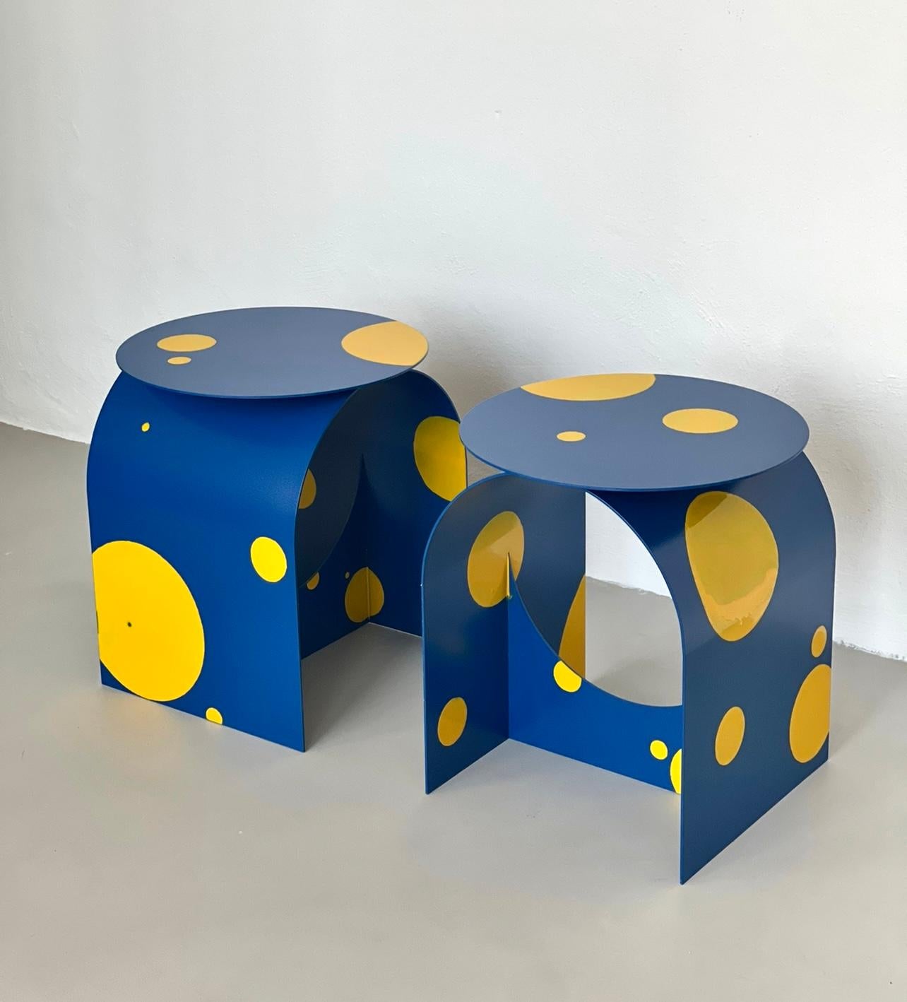 Italian Contemporary Palladium Zero Side Table by Spinzi, Limited Summer Edition For Sale 7