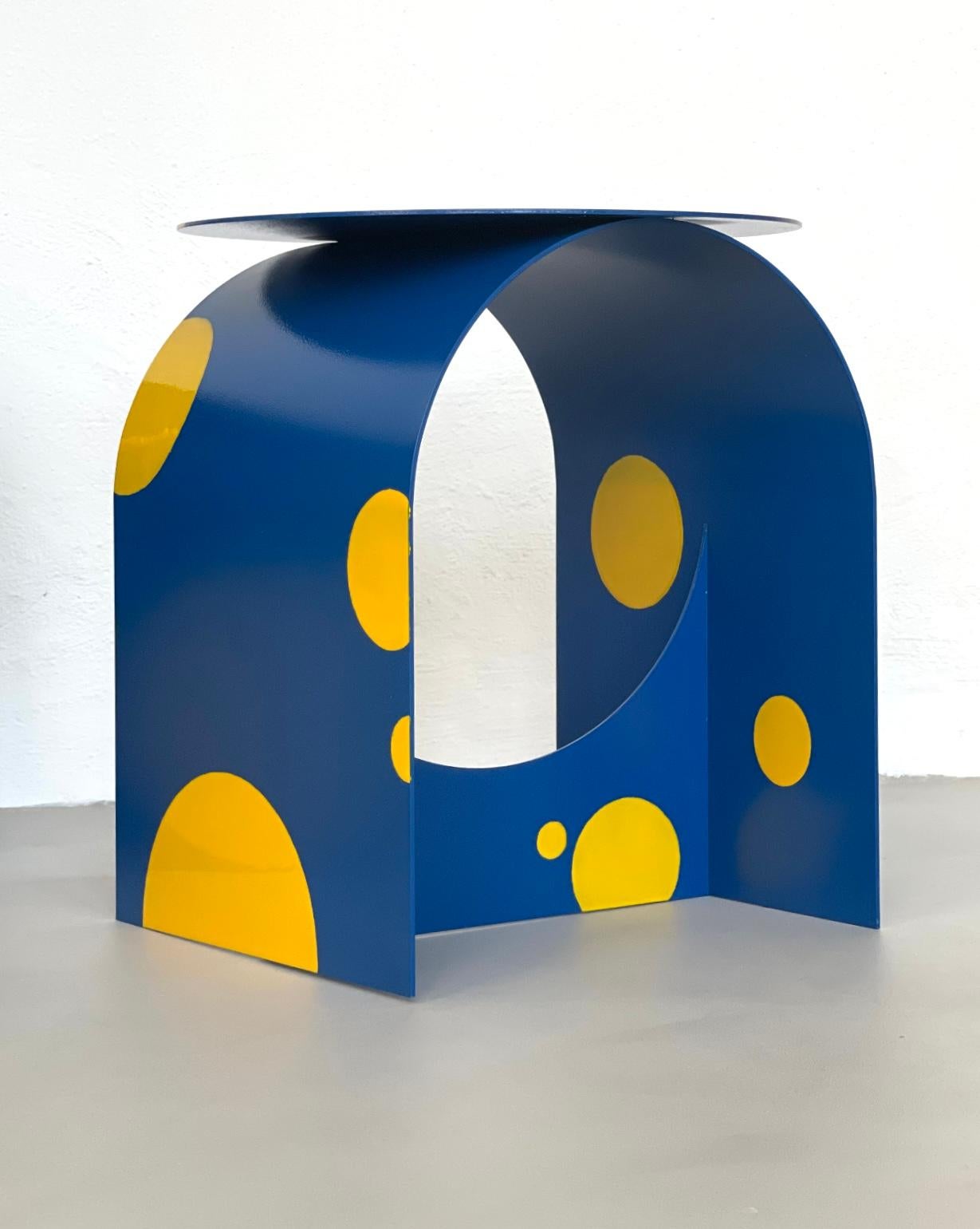 Italian Contemporary Palladium Zero Side Table by Spinzi, Limited Summer Edition For Sale 8