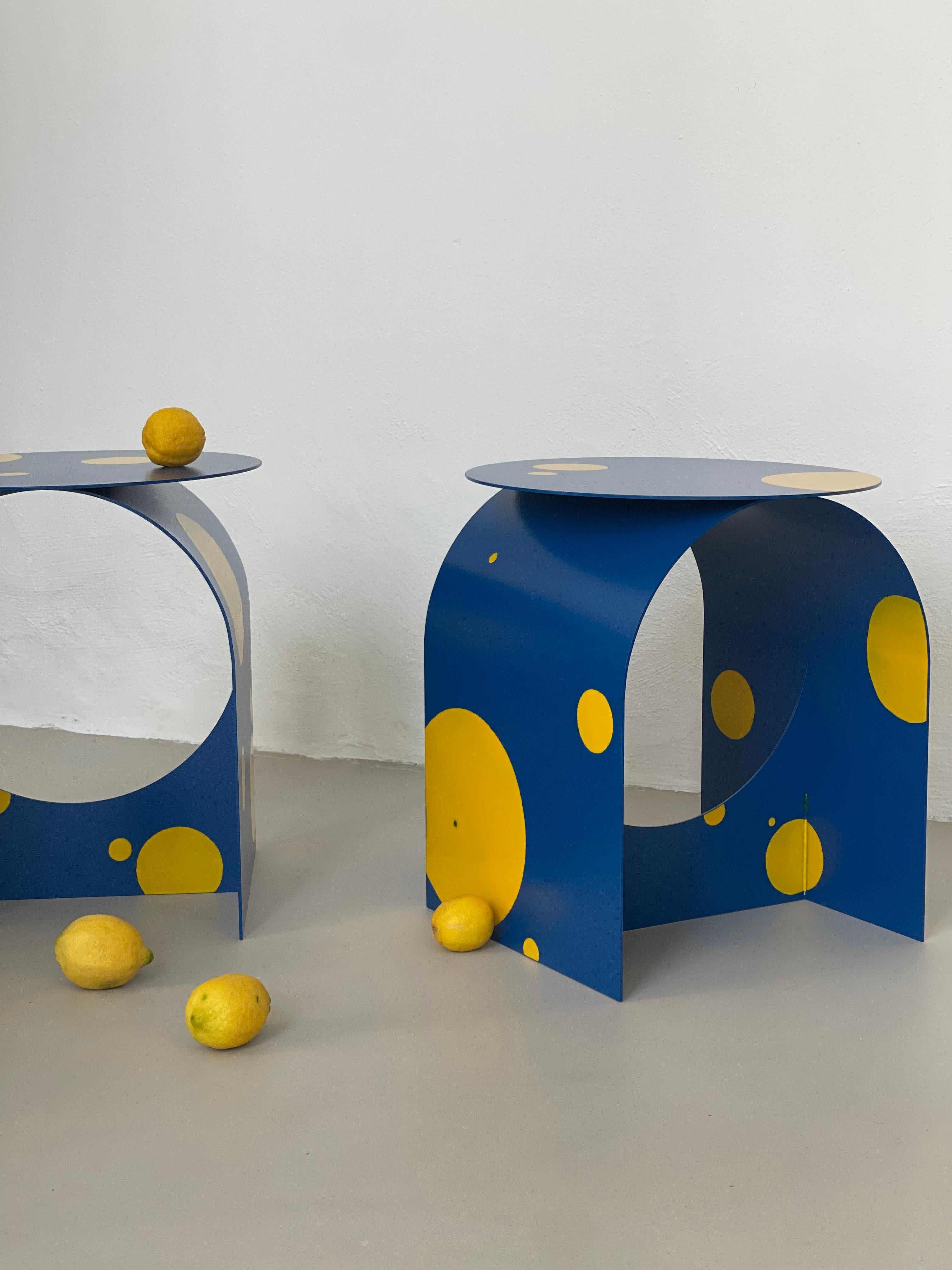Italian Contemporary Palladium Zero Side Table by Spinzi, Limited Summer Edition For Sale 10