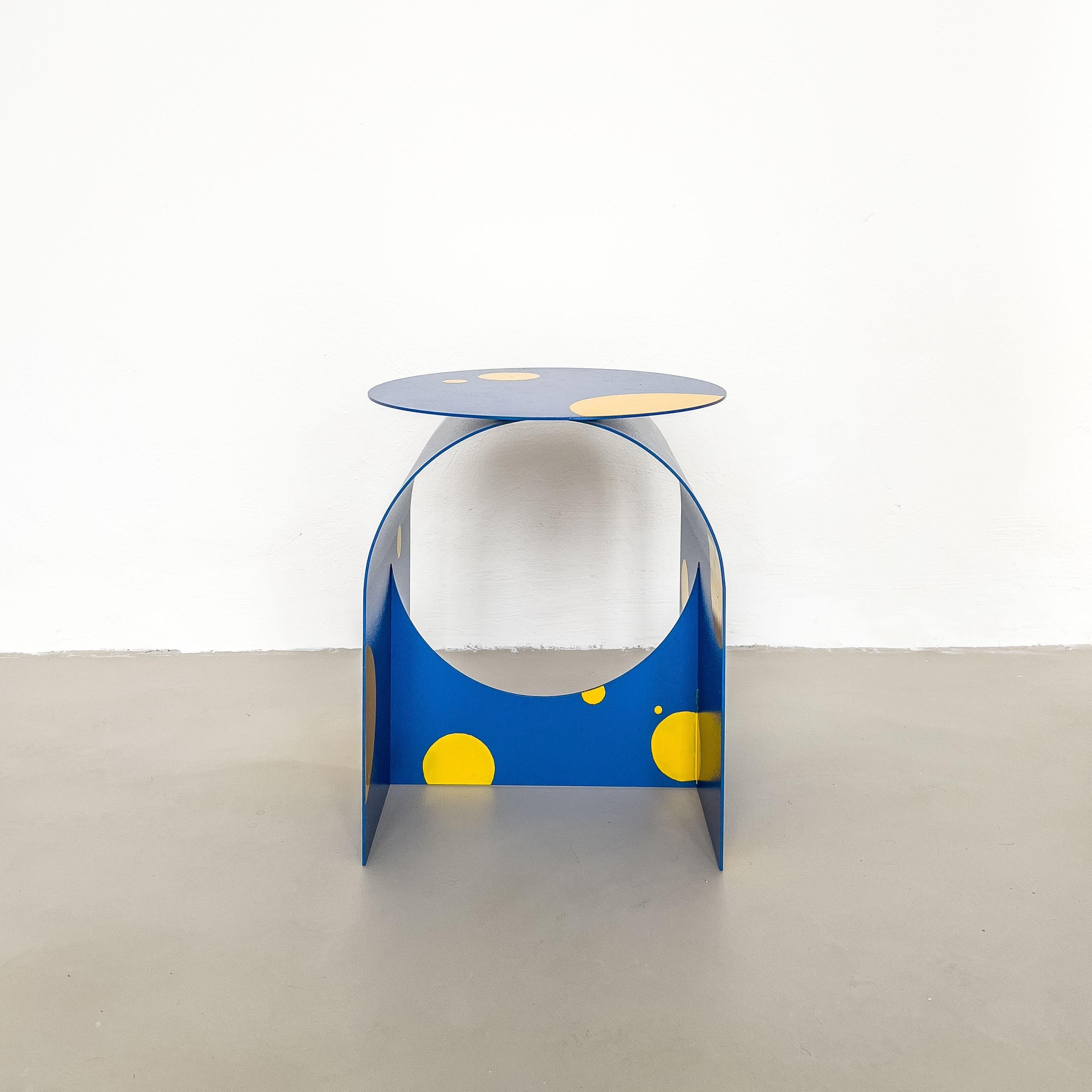 Modern Italian Contemporary Palladium Zero Side Table by Spinzi, Limited Summer Edition For Sale