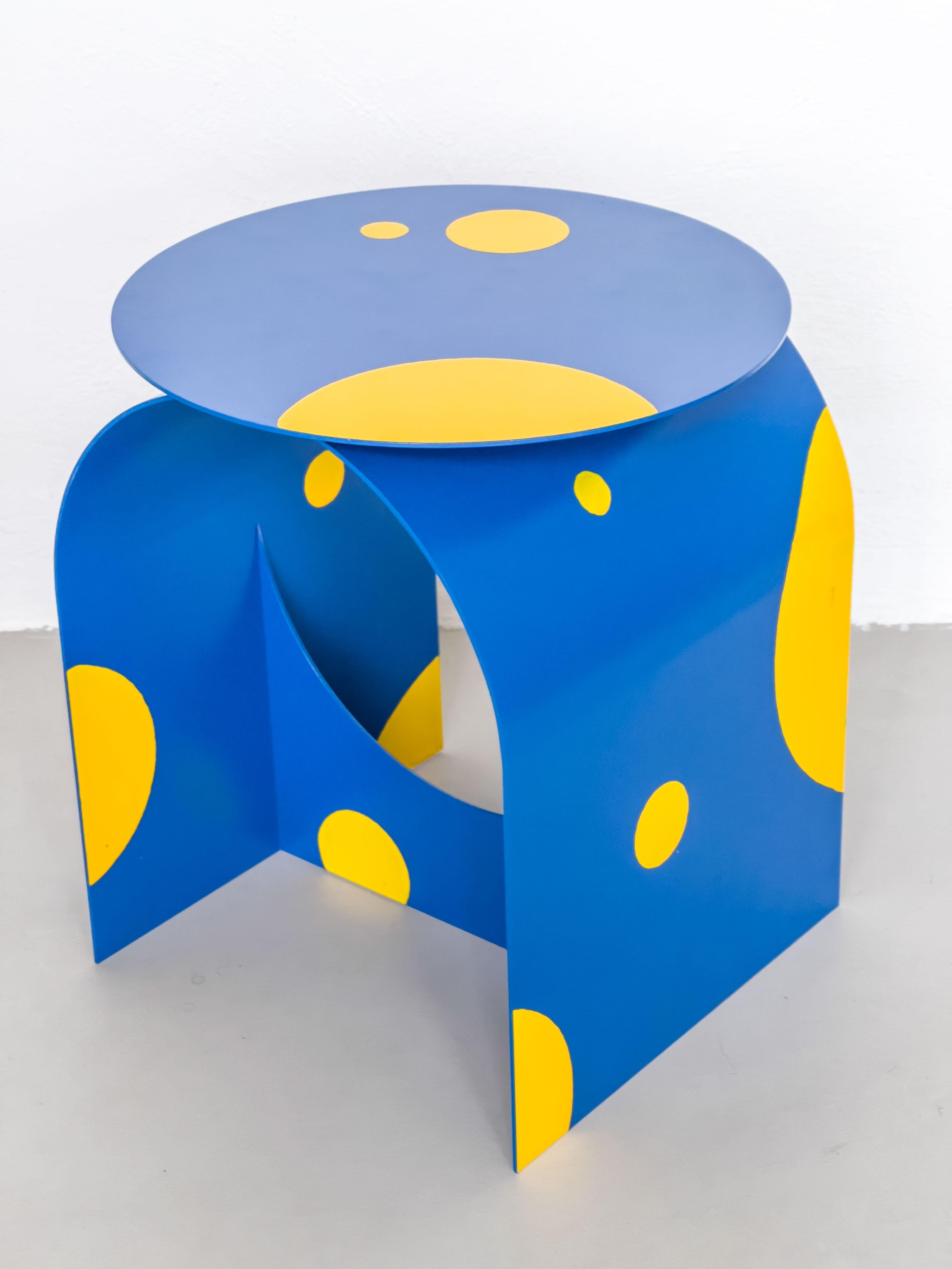 Italian Contemporary Palladium Zero Side Table by Spinzi, Limited Summer Edition In New Condition For Sale In Milan, IT