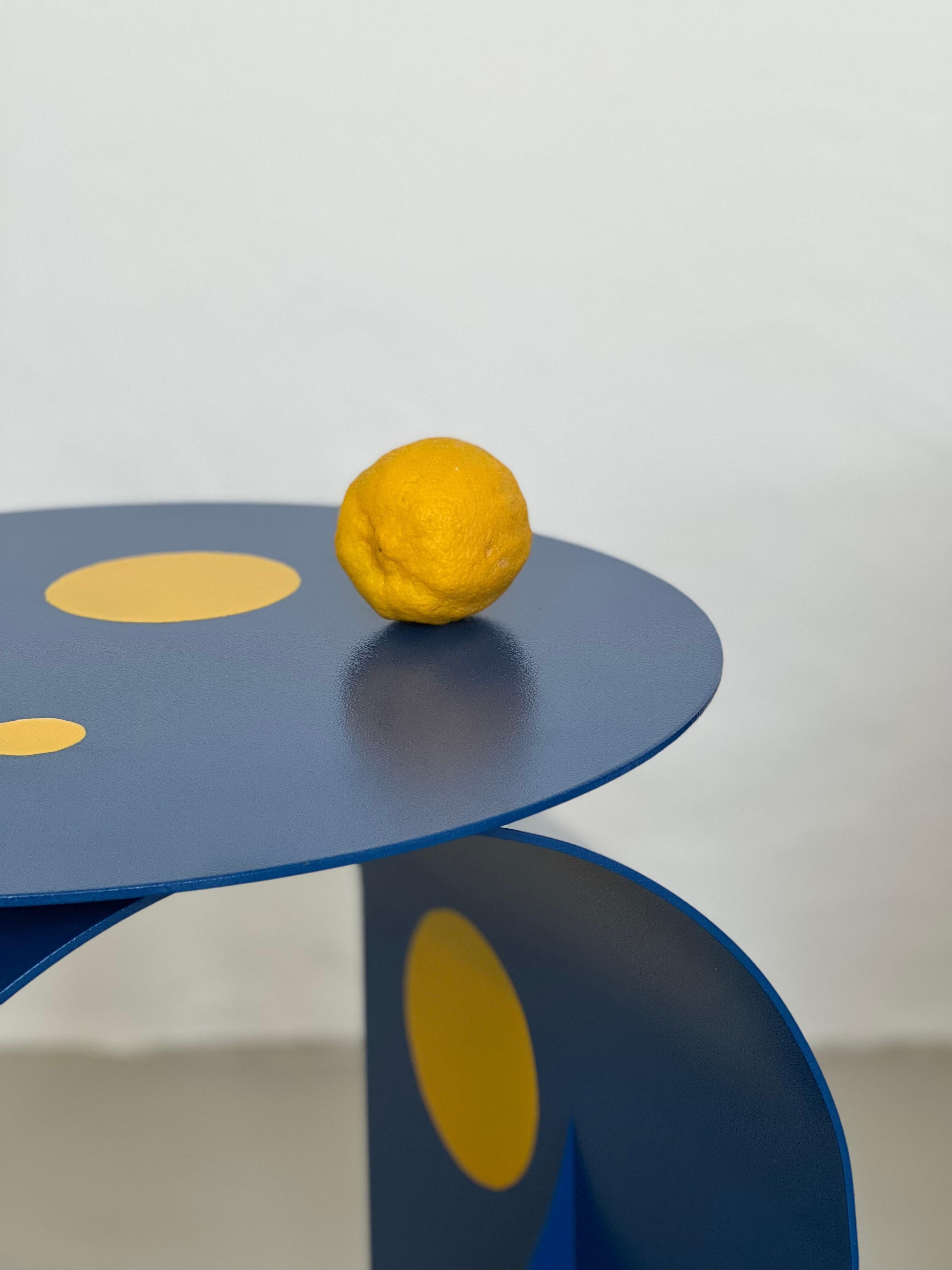 Italian Contemporary Palladium Zero Side Table by Spinzi, Limited Summer Edition For Sale 2