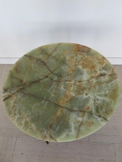 Mesa de centro italiana contemporánea redonda de mármol ónice Nuevo diseño Capperidicasa