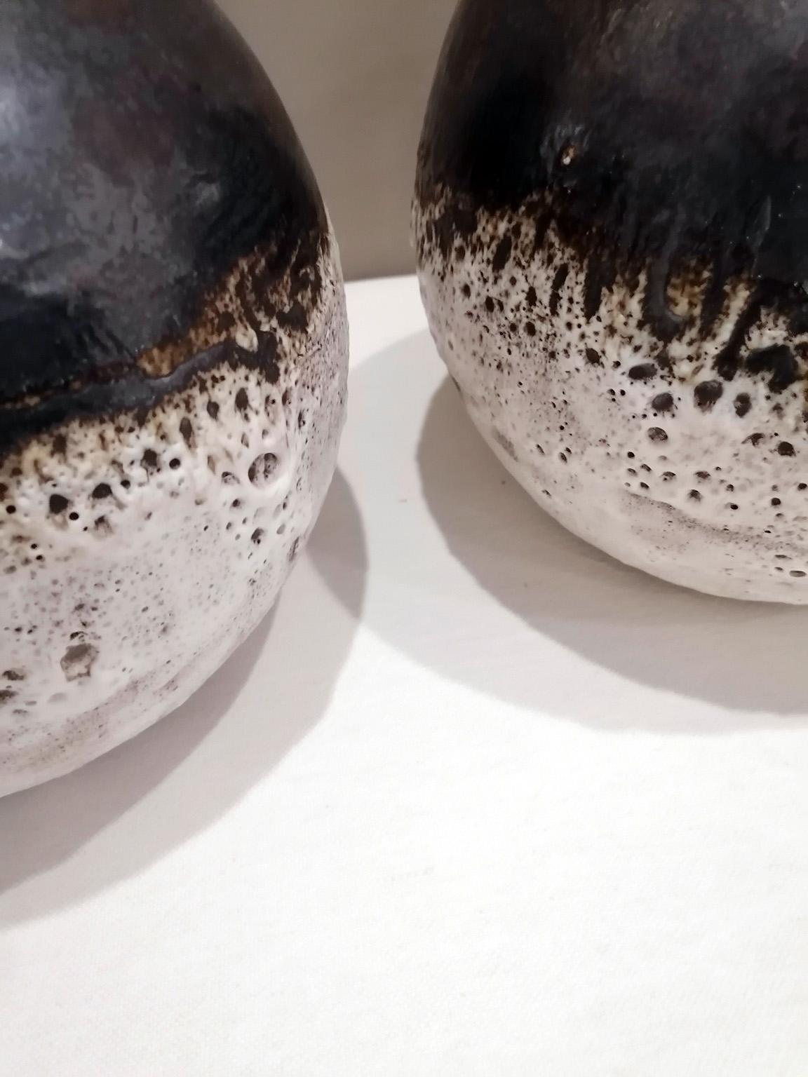 Italian Contemporary Unique Glazed Ceramic Vases with Spherical Shape, Minori 3