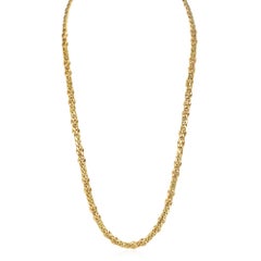 Italian convertible gold curb link necklace and bracelet
