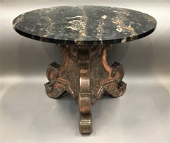 Italian Copper and Marble Low Centre Table / Coffee Table B Battioli