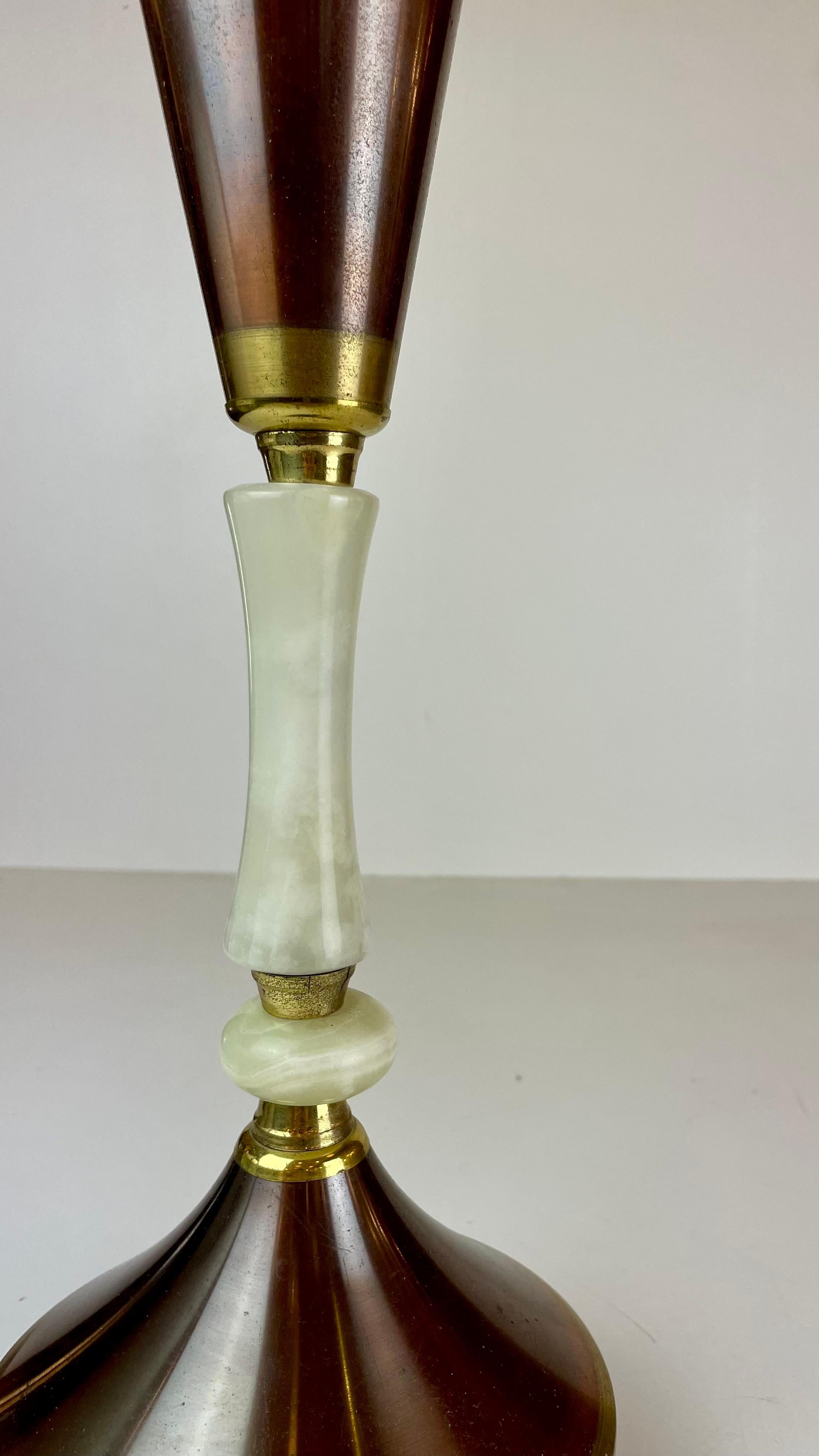 Italian Copper & Brass Ashtray on Foot, 1950s~60’s For Sale 6