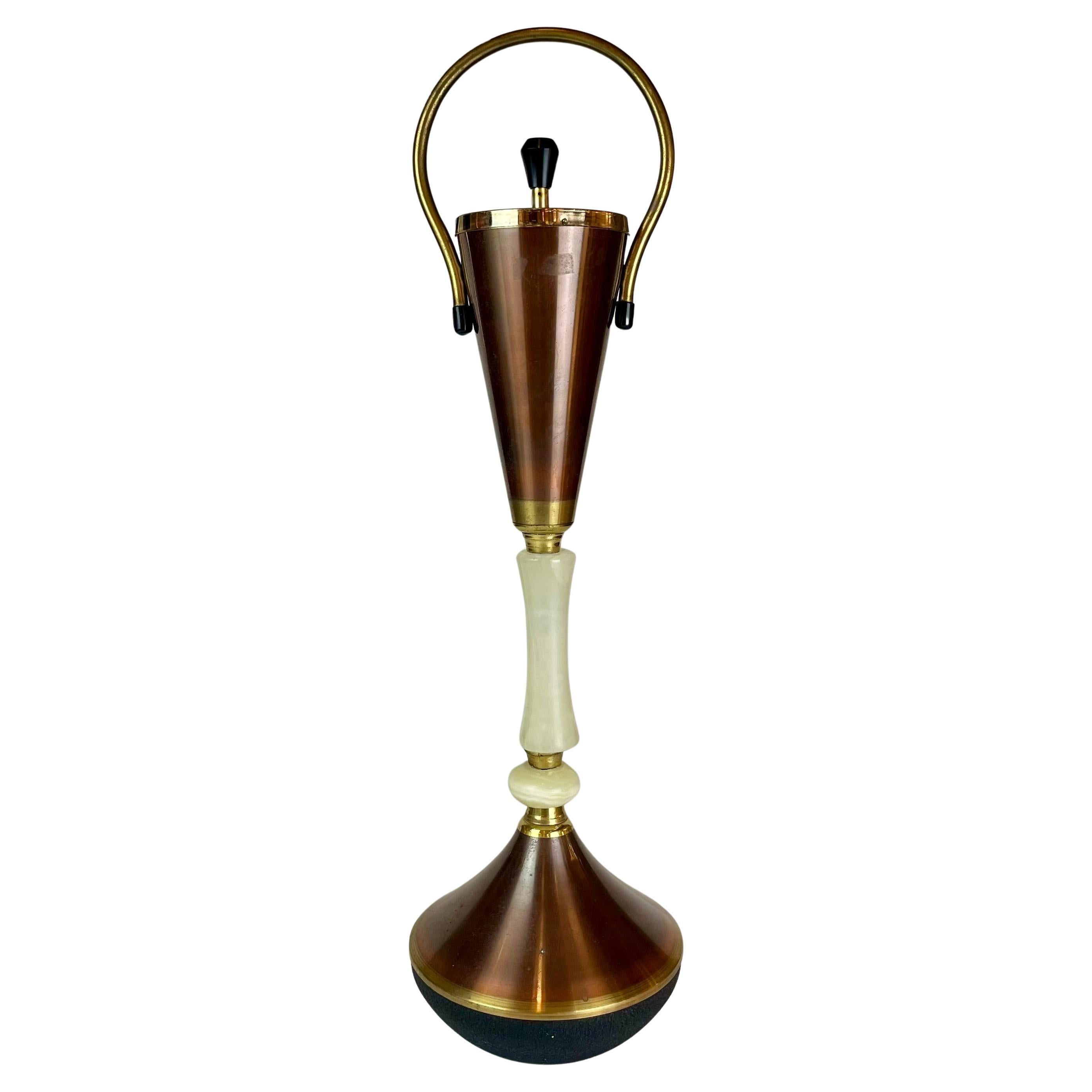 Italian Copper & Brass Ashtray on Foot, 1950s~60’s