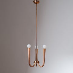 Italian Copper Chandelier, 1930s