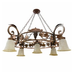 Italian Copper Light Fixture