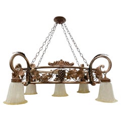 Italian Copper Light Fixture
