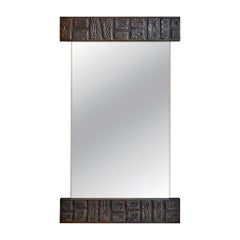 Italian Copper Wall Mirror by Santambrogio E De Berti, 1960s