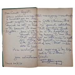 Vintage Italian Copy of "Farewell to Arms" Autographed by Hemingway