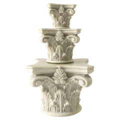 Italian Corinthian Column Pillar Capitol Decorative Objects Neoclassical Style