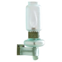 Italian Corroso Glass Sconce Attributed to Flavio Poli for Seguso No. 02, 1940s