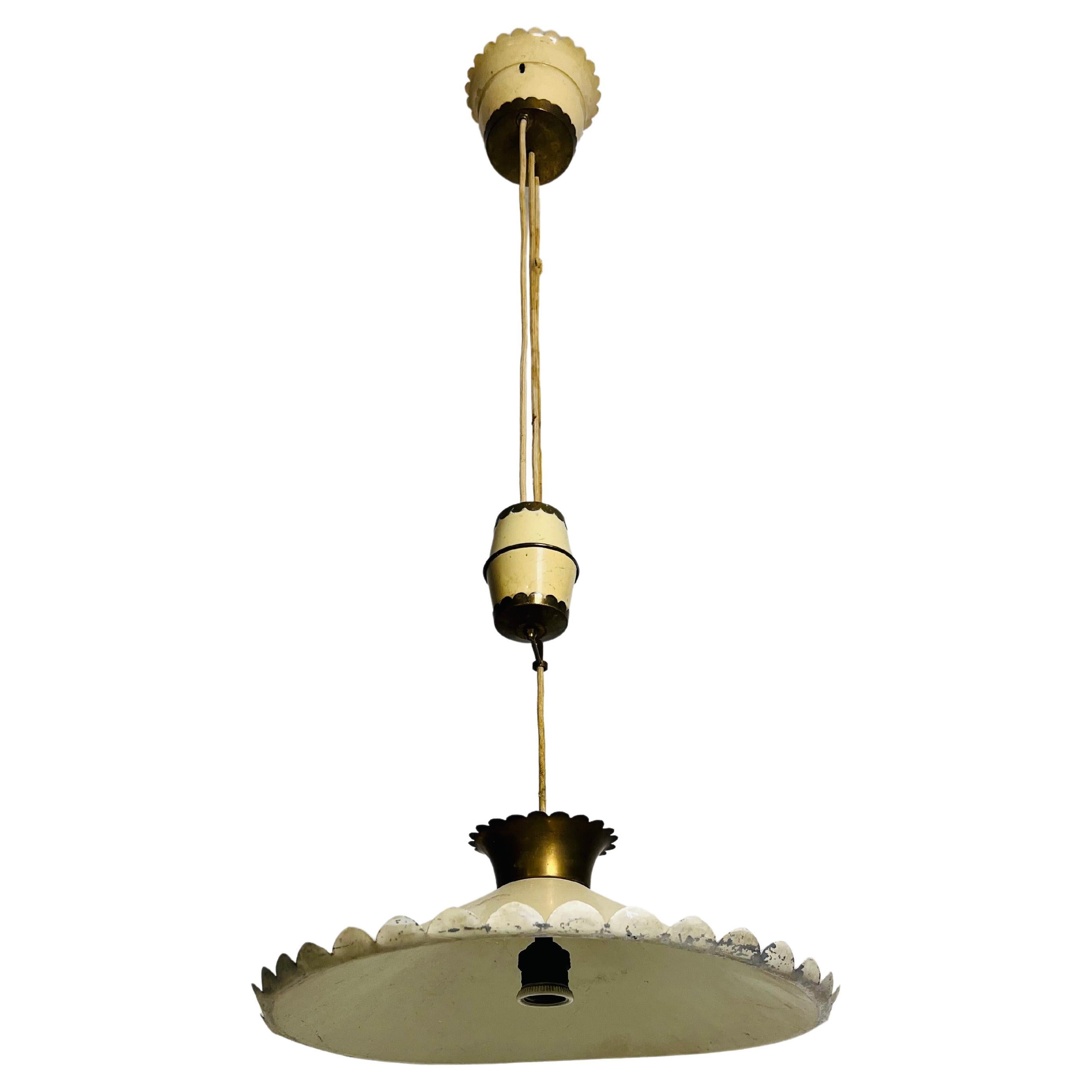 Italian Counterweight Pendant Lamp, 1950s