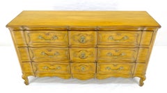 Italian Country French 9 Drawers Light Walnut 66" Long Dresser Credenza MINT!