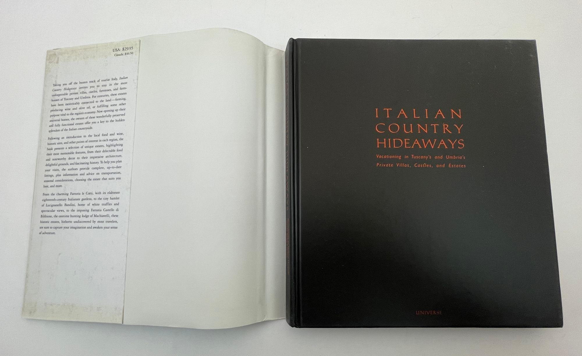 Paper Italian Country Hideaways Vacationing in Tuscany Hardcover Book by Kelley Hurst For Sale