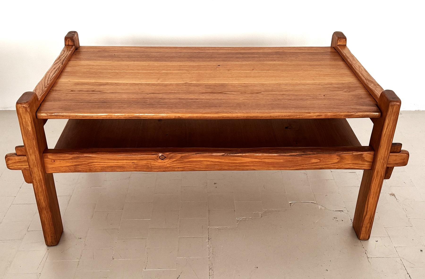 Bouclé Set da salotto country italiano in quercia massiccia con nuova tappezzeria bouclé, anni '70 in vendita