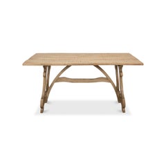 Italian Country Trestle End Dining Table