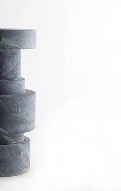 Italian Craft Alon Verdi Alpi End Table, Counter Stool