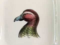Italian Creamware Bird Plate