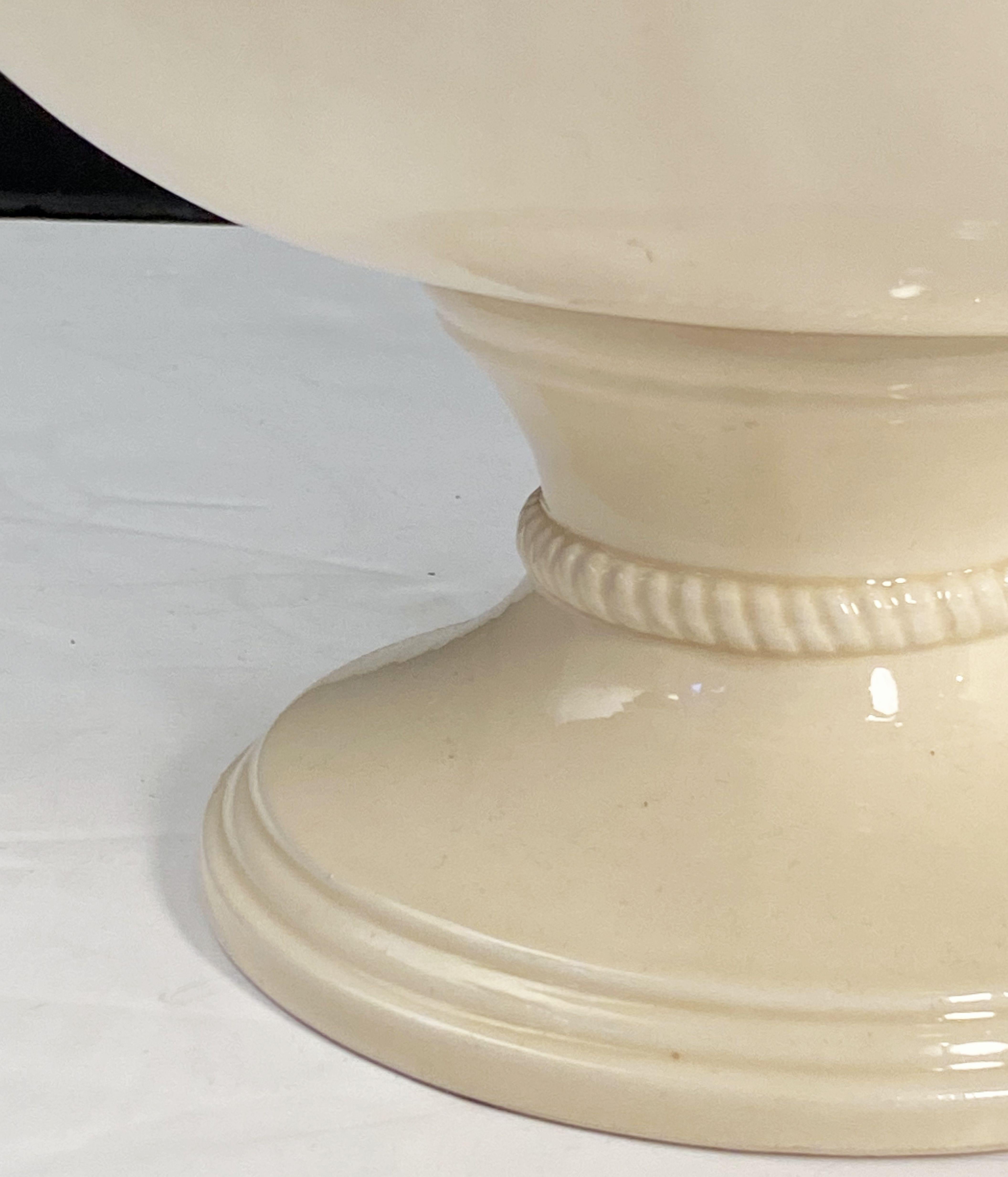 Italian Creamware Tureen or Bowl on Pedestal with Mixed Fruit Topiary Top 1