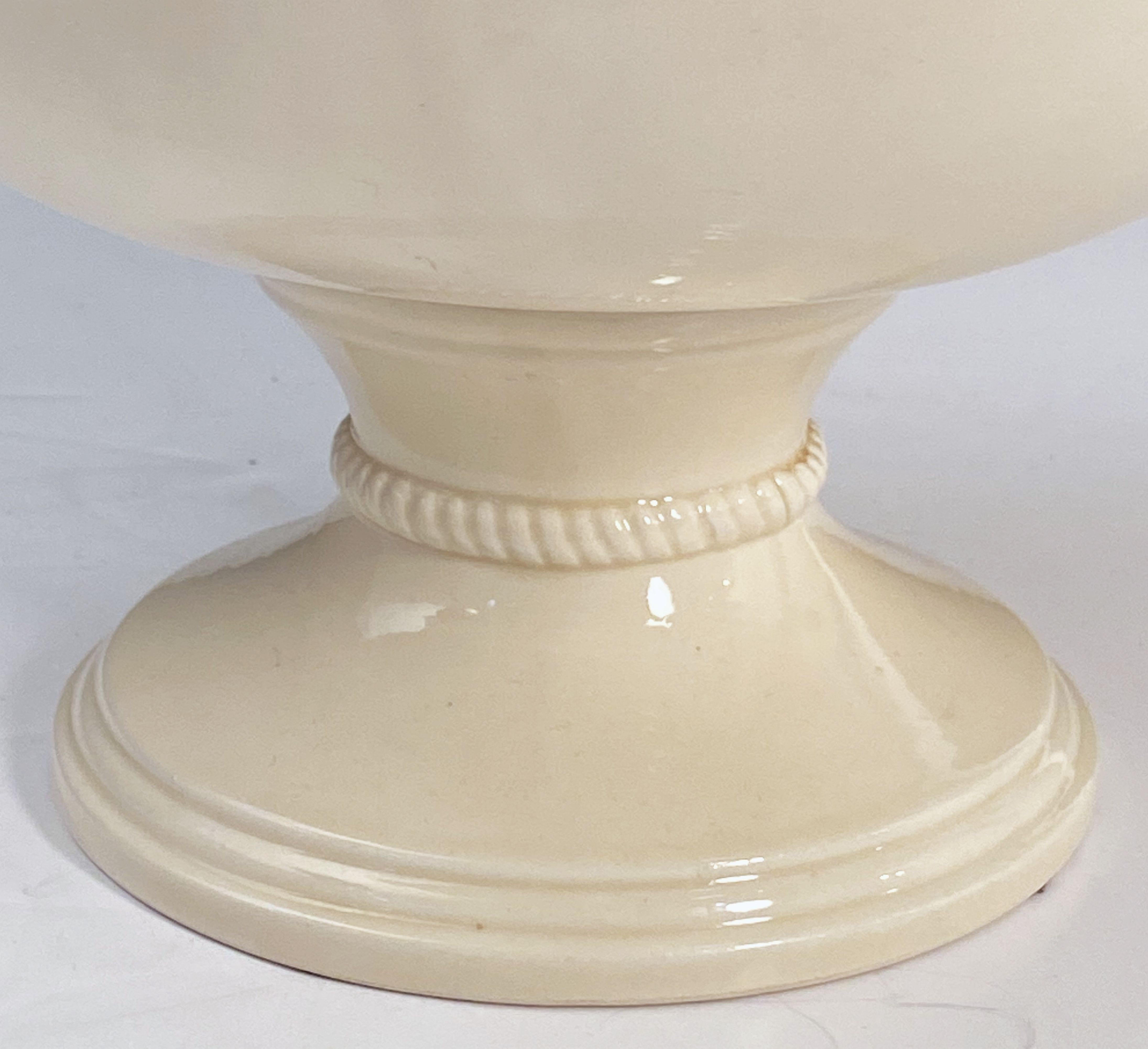 Italian Creamware Tureen or Bowl on Pedestal with Mixed Fruit Topiary Top 8