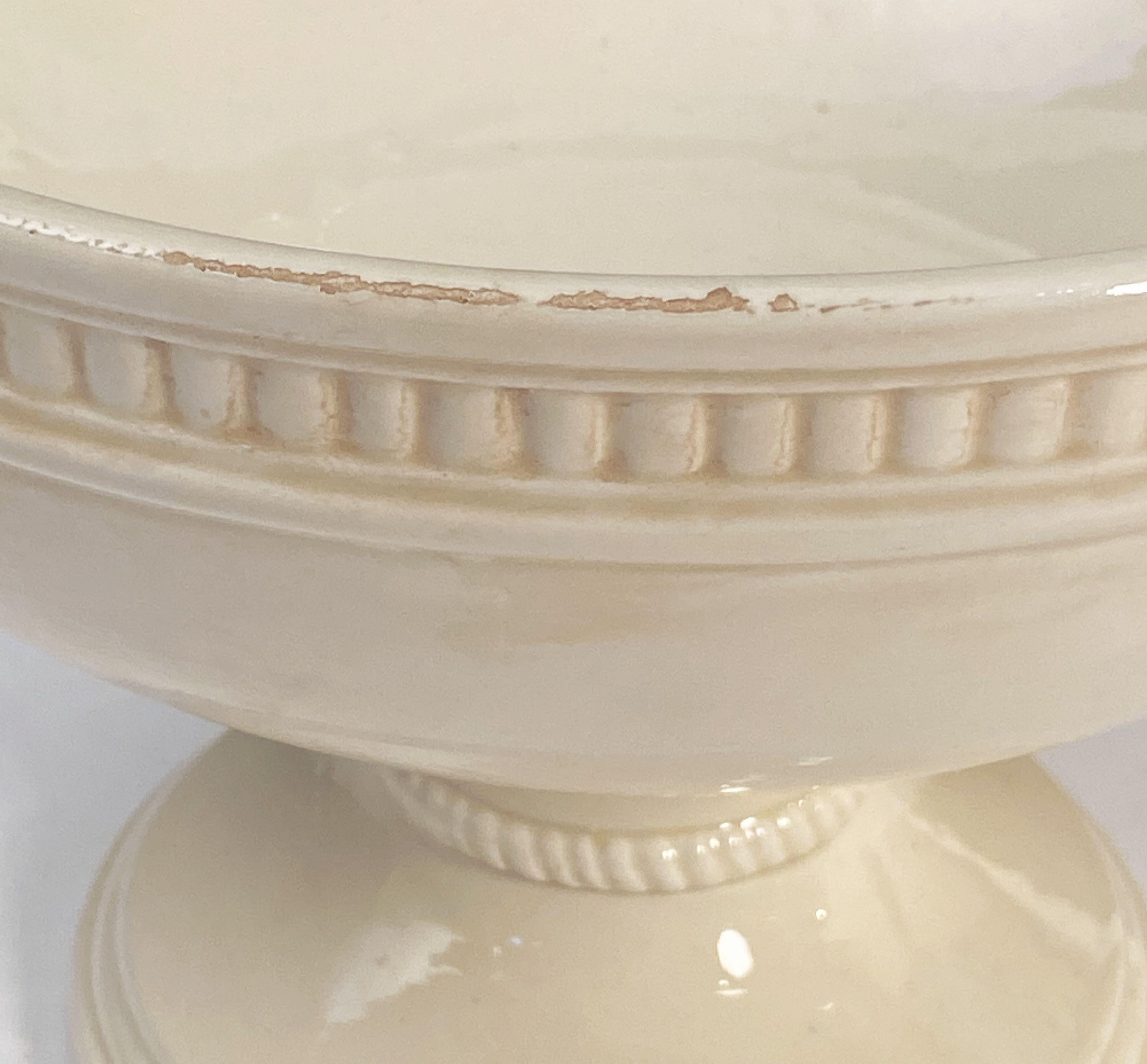 Italian Creamware Tureen or Bowl on Pedestal with Mixed Fruit Topiary Top 11