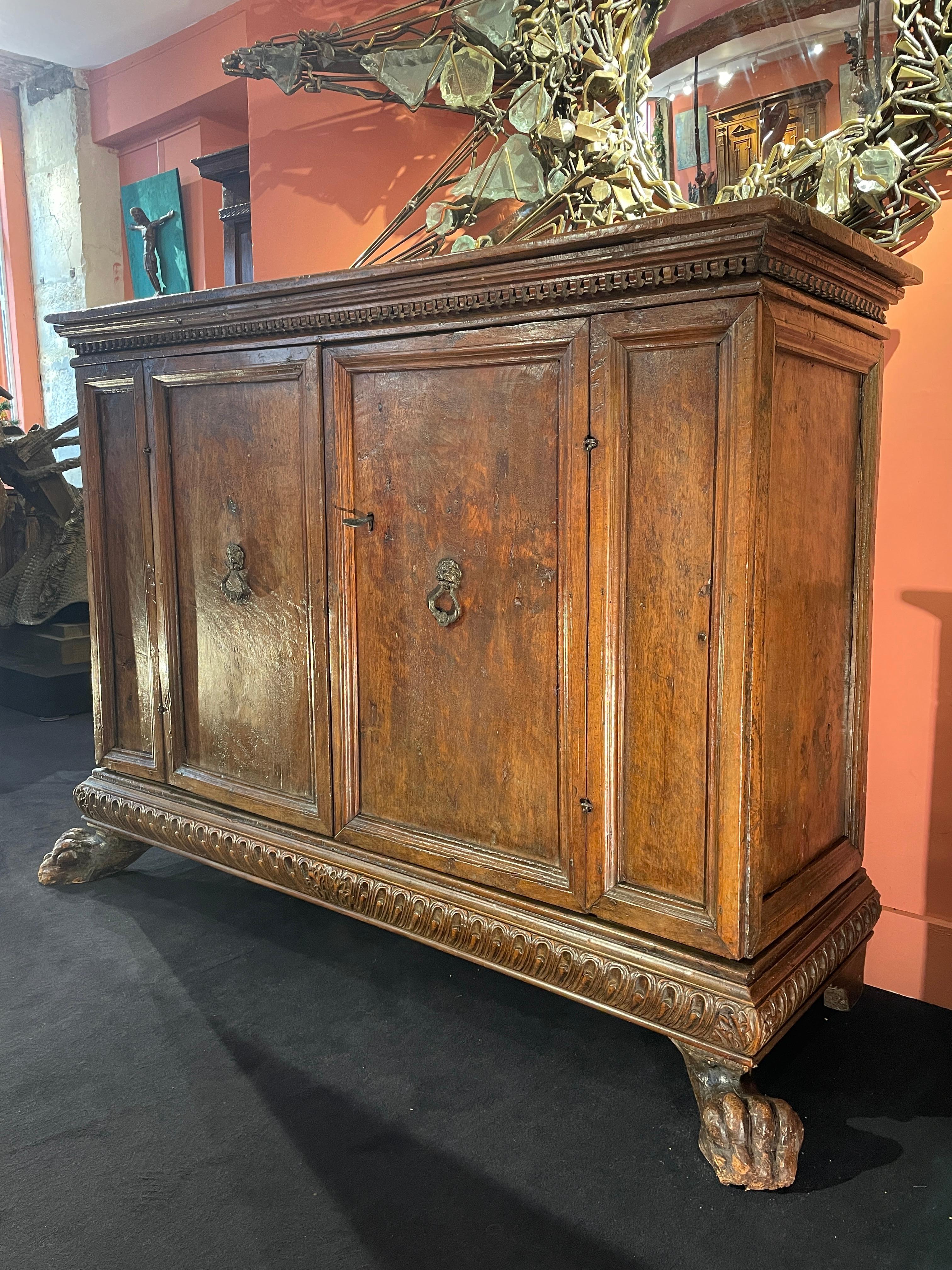 Renaissance Italian Credenza at Sideboard height For Sale