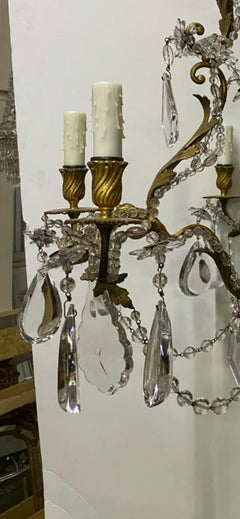 Italian Crystal 6 Arm Chandelier