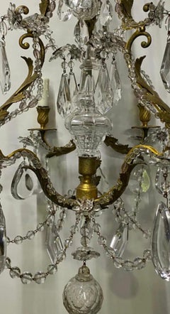 Italian Crystal 6 Arm Chandelier