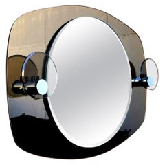 Vintage Italian Crystal Art Wall Mirror for the Bathroom