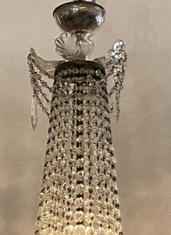 Italian Crystal Basket Chandelier