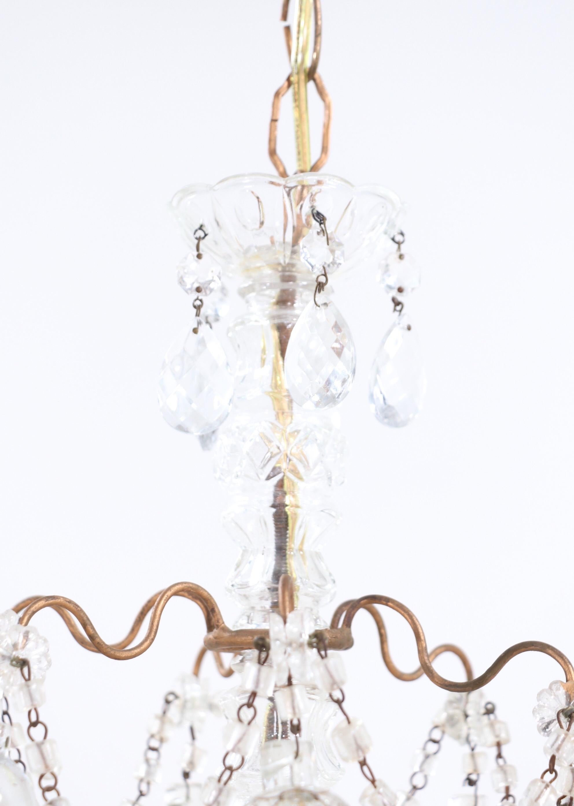 crystal bead chandelier