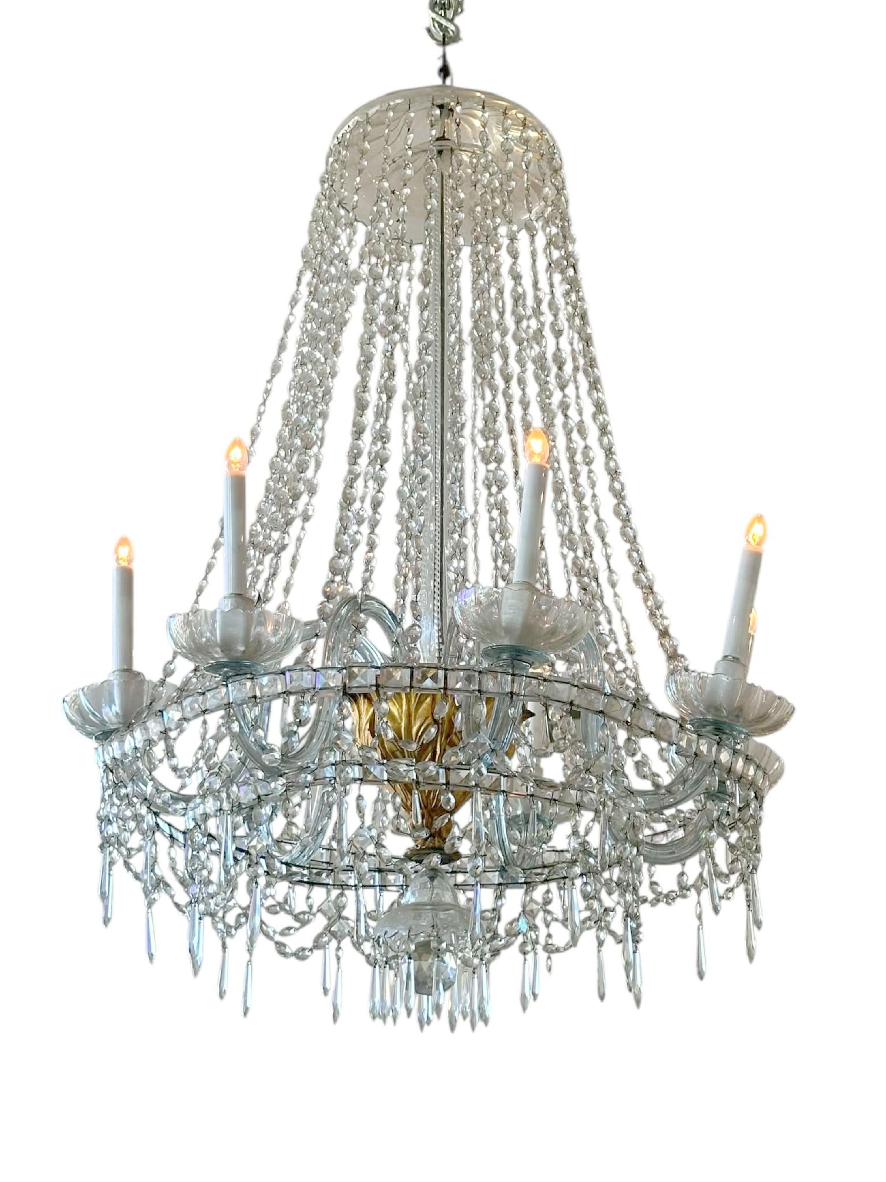 Neoclassico Lampadario neoclassico italiano, XIX secolo in vendita