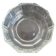 Retro Italian Crystal Glass Centrepiece Bowl